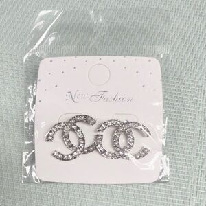 Silver Crystal Women Earrings